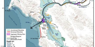 რუკა San Francisco bay სიღრმე