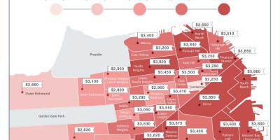 San Francisco სახლების ფასები რუკა
