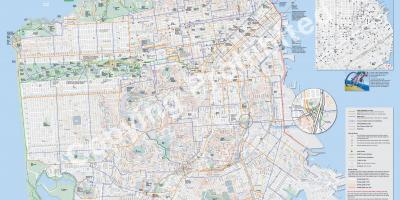 რუკა San Francisco ველოსიპედის