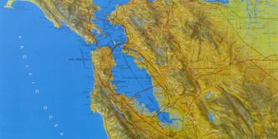 რუკა San Francisco რელიეფის