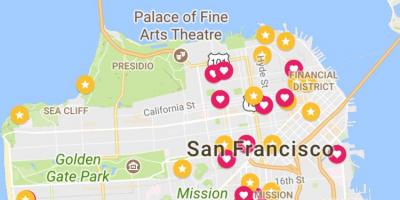 რუკა San Francisco ფინანსური უბანი