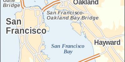 რუკა San Francisco ხიდები