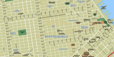 რუკა ატრაქციონები San Francisco
