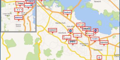 Map of silicon valley ტური
