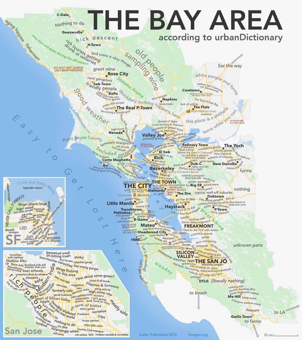 San Francisco ტერიტორიების რუკა