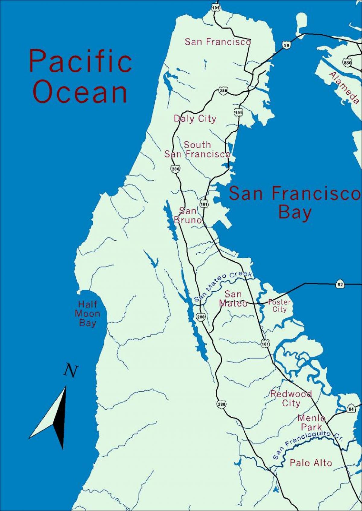რუკა bay ფართი ნახევარკუნძულზე