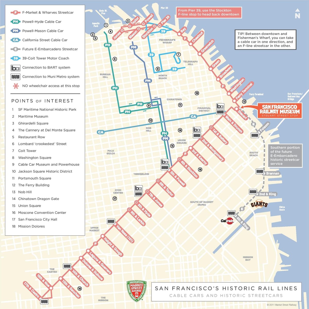 SFO cable car რუკა