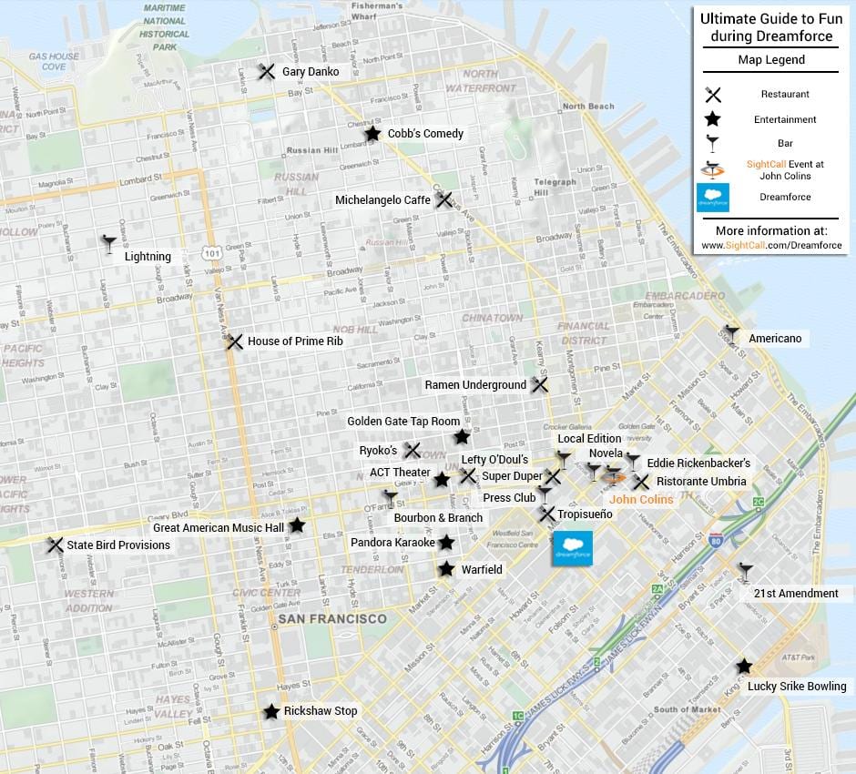 რუკა San Francisco ბარი