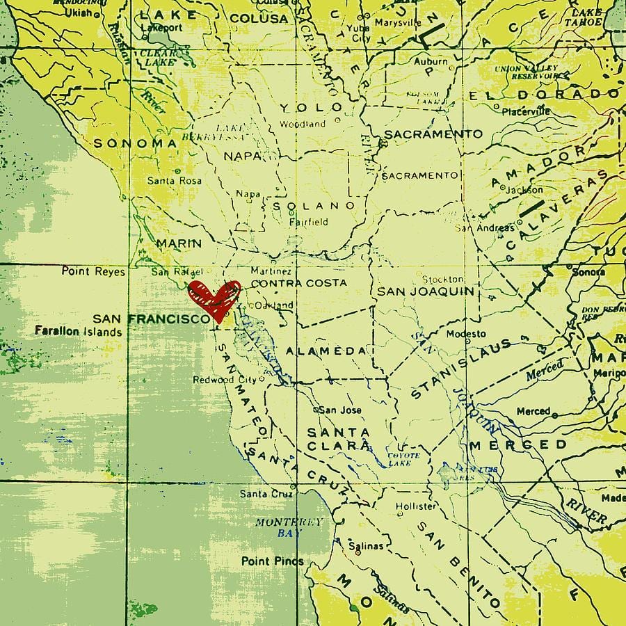 გული San Francisco რუკა