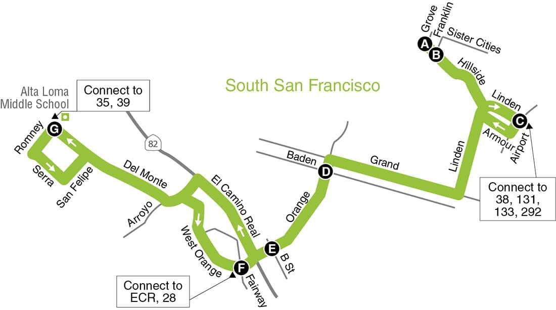 რუკა San Francisco დაწყებითი სკოლები