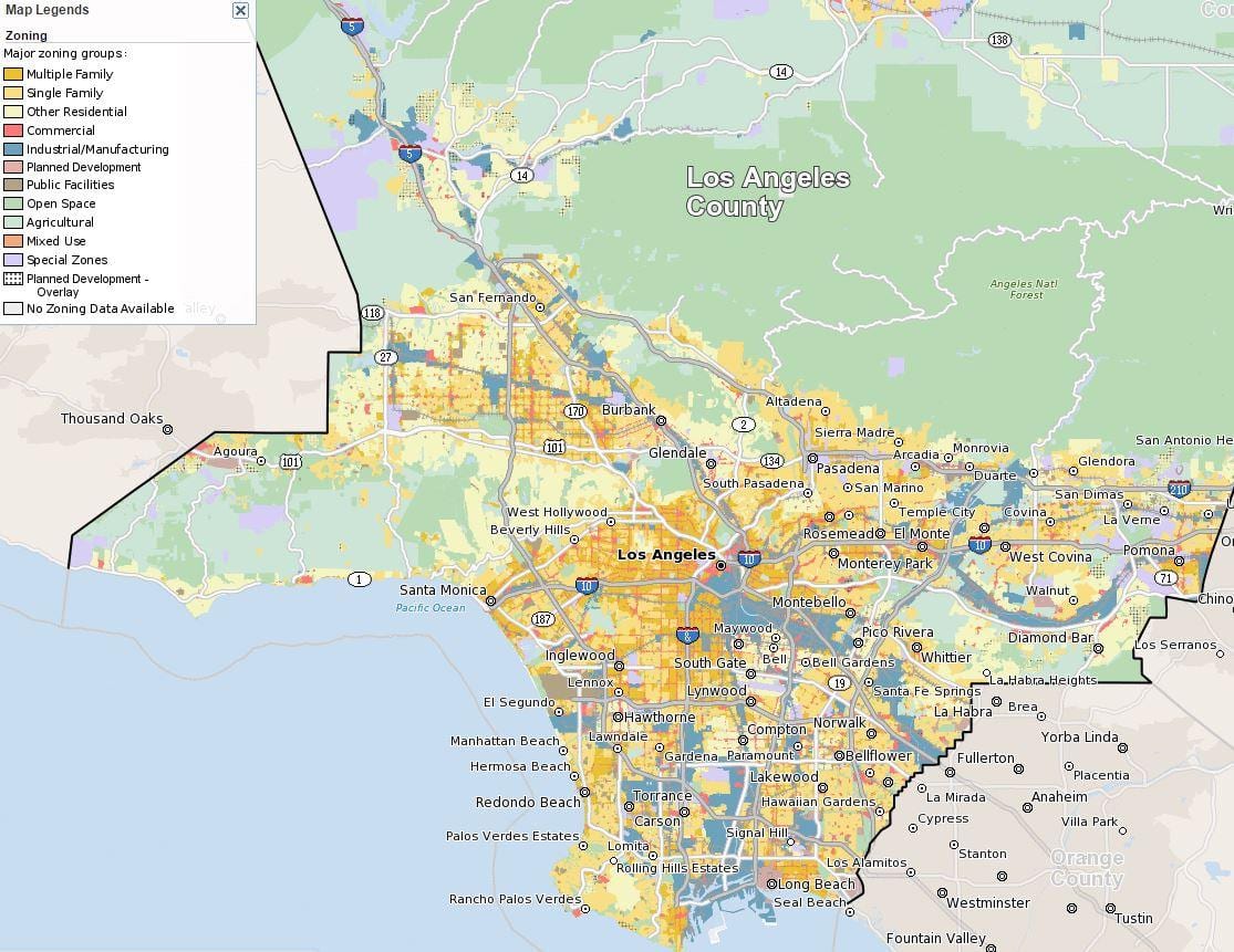 რუკა San Francisco ზონირების 