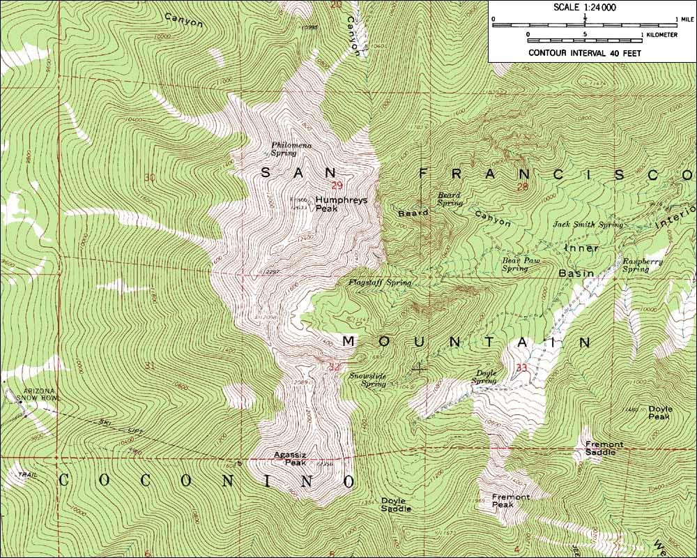 რუკა San Francisco contour