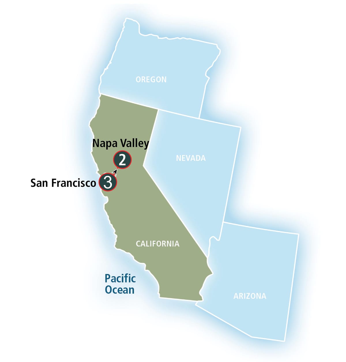 რუკა San Francisco va