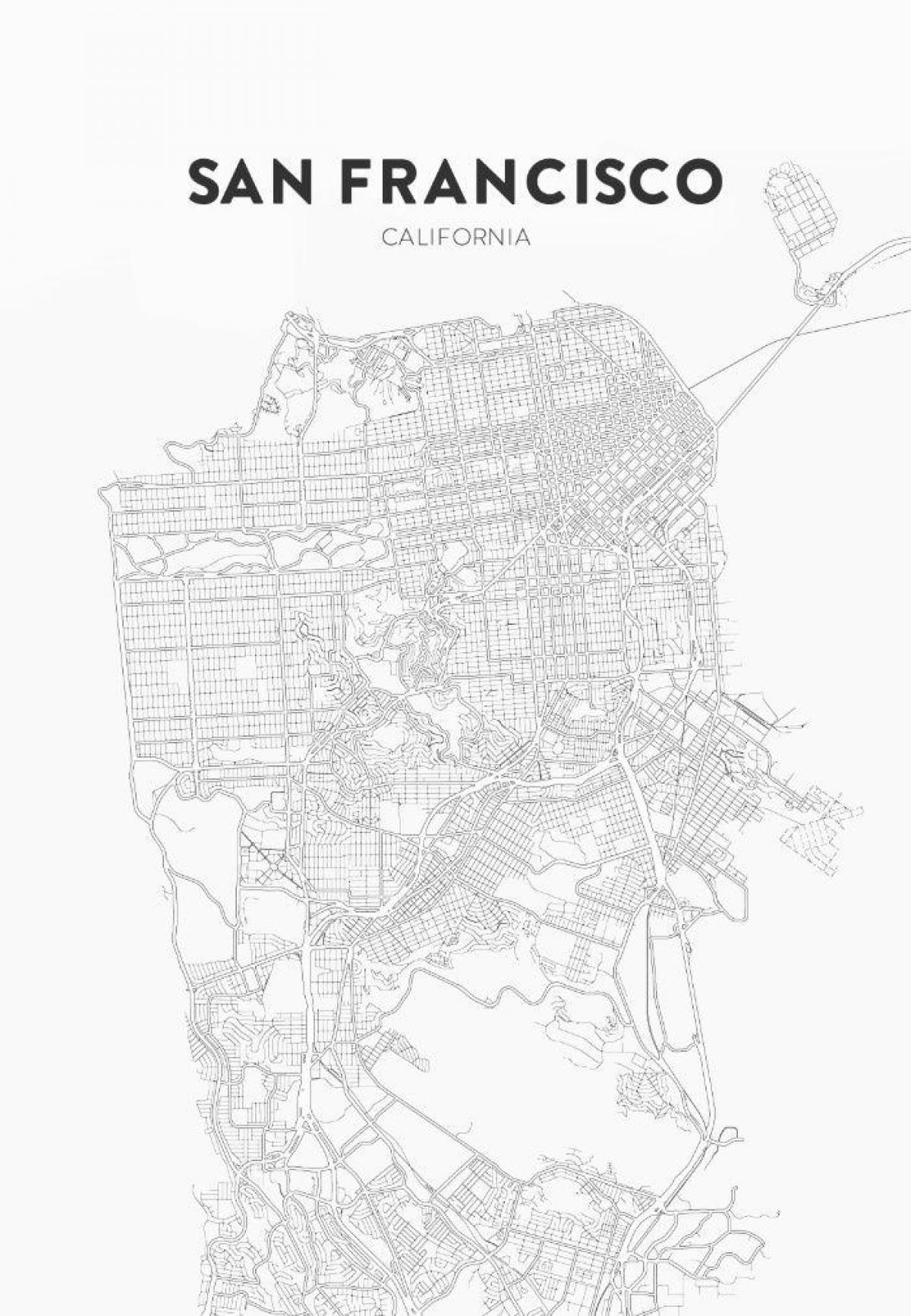 print map of San Francisco