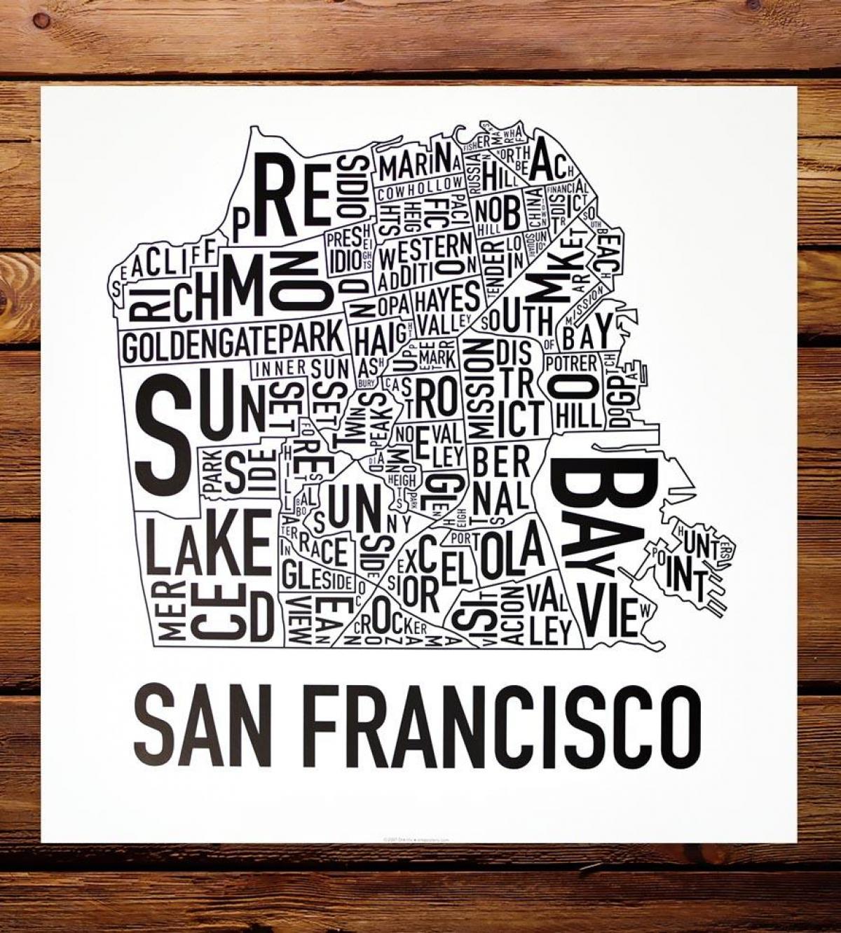 რუკა San Francisco სამეზობლოში ხელოვნების
