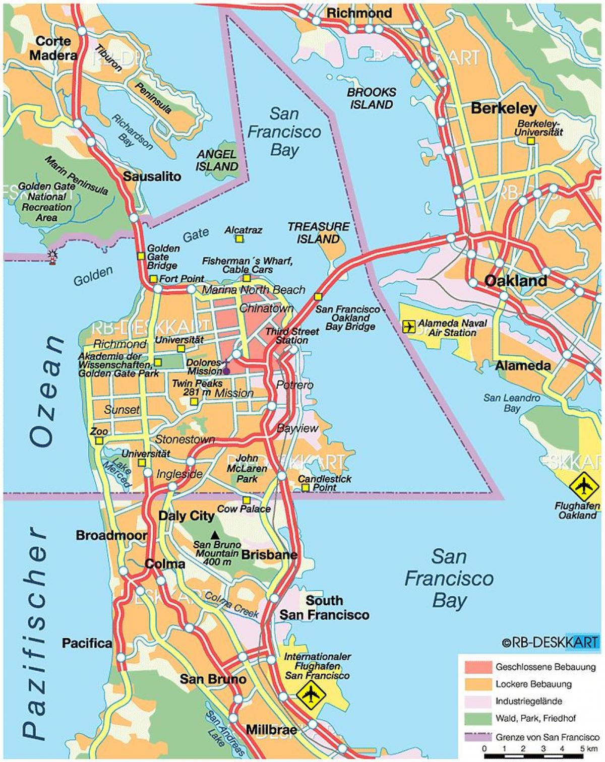 რუკა San Francisco ქვეყანა