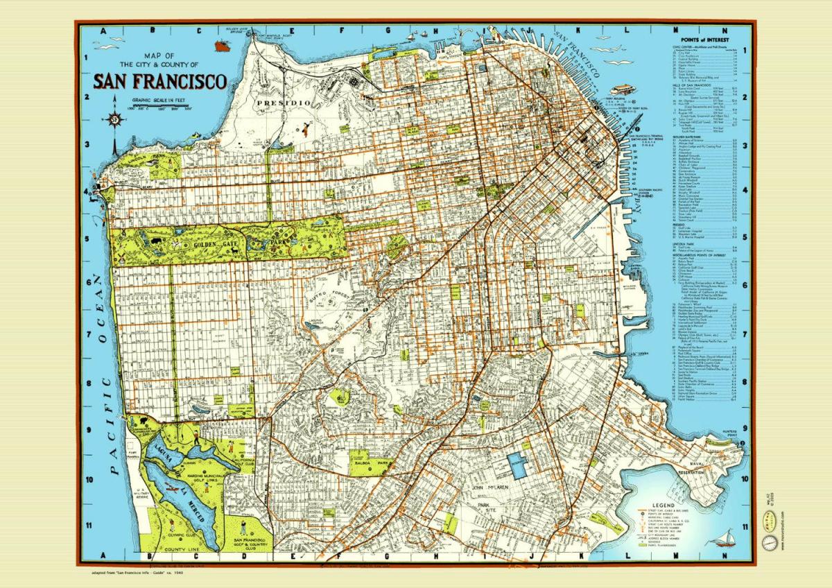 რუკა San Francisco ქუჩის ავტორი