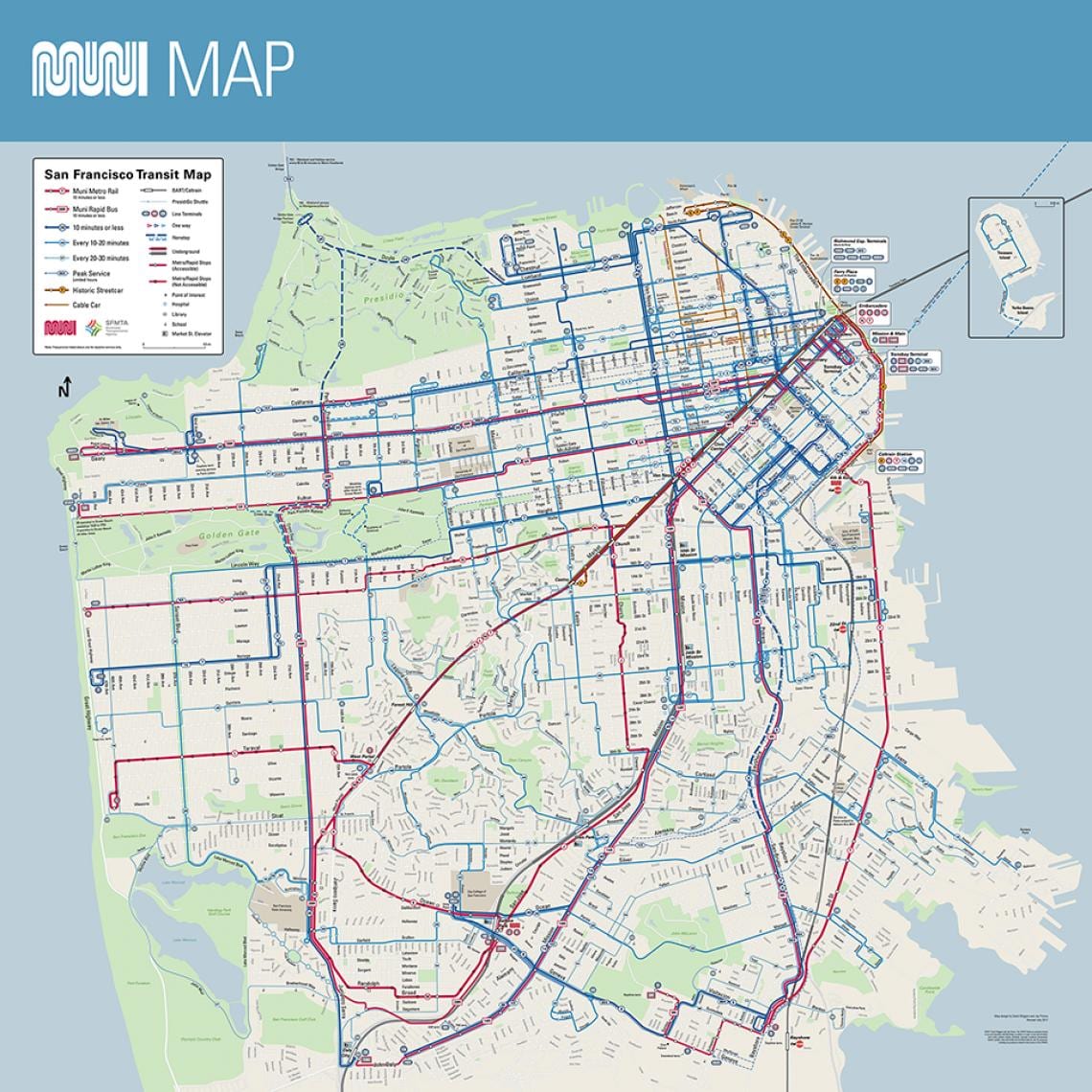 SFO muni რუკა