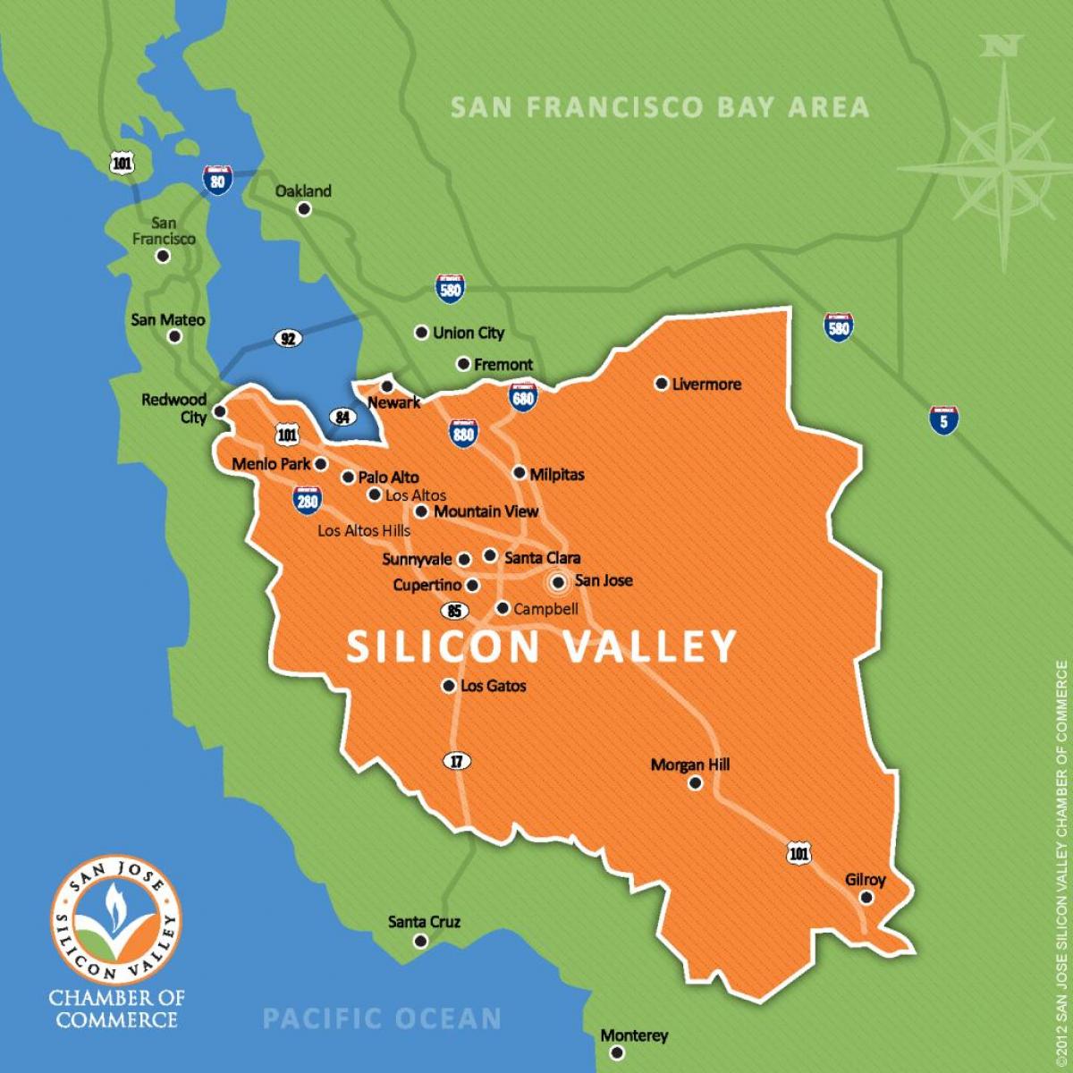 silicon valley მსოფლიო რუკა
