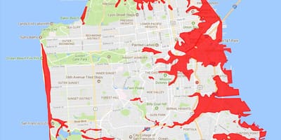 San Francisco ადგილებში, რათა თავიდან ავიცილოთ რუკა
