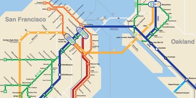 San Francisco მიწისქვეშა რუკა