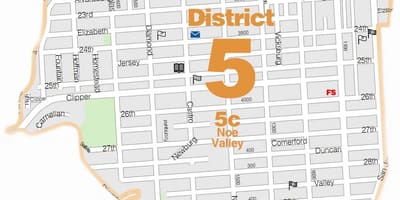 რუკა ნოე ხეობაში San Francisco