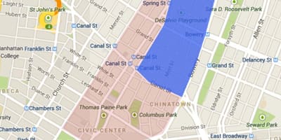 რუკა პატარა იტალიაში San Francisco 