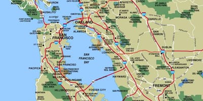 რუკა უფრო დიდი San Francisco