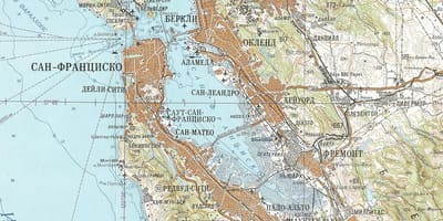 რუკა საბჭოთა San Francisco