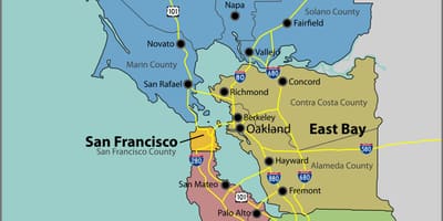San Francisco bay რუკაზე