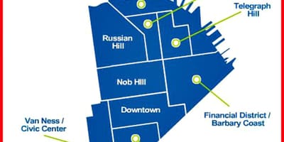 სუკი რაიონის San Francisco რუკა
