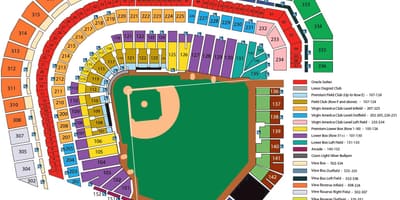 SF giants stadium ჯდომისას რუკა