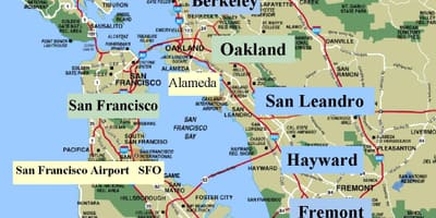SFO bay ფართი რუკა