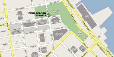 რუკა embarcadero San Francisco