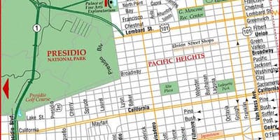 რუკა pacific heights San Francisco