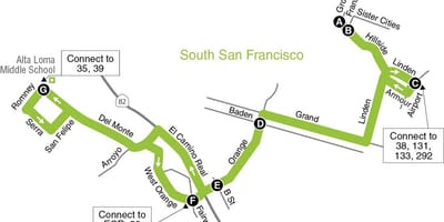 რუკა San Francisco დაწყებითი სკოლები