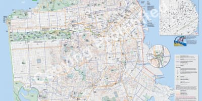 რუკა San Francisco ველოსიპედის