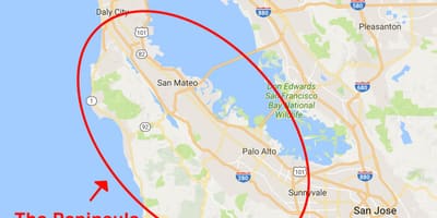რუკა San Francisco ნახევარკუნძულზე 