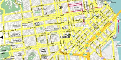 San Francisco ადგილებში ინტერესი რუკა