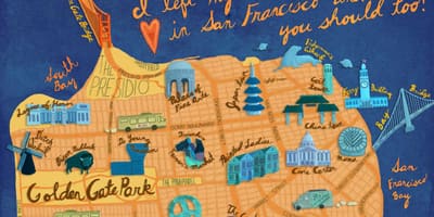 რუკა San Francisco ილუსტრაცია