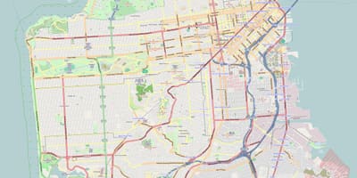 რუკა San Francisco მონახაზი