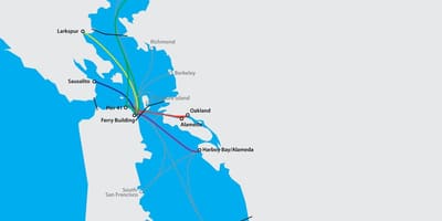 San Francisco bay საბორნე რუკა