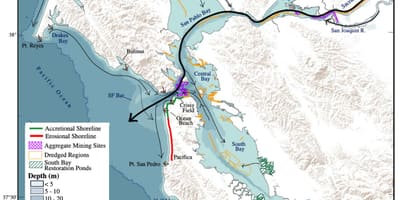 რუკა San Francisco bay სიღრმე