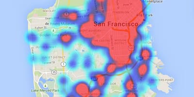 სითბოს რუკა, San Francisco