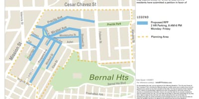 რუკა SFmta street cleaning