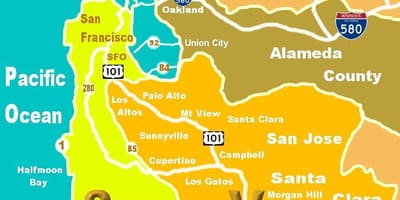 Map of silicon valley მდებარეობა